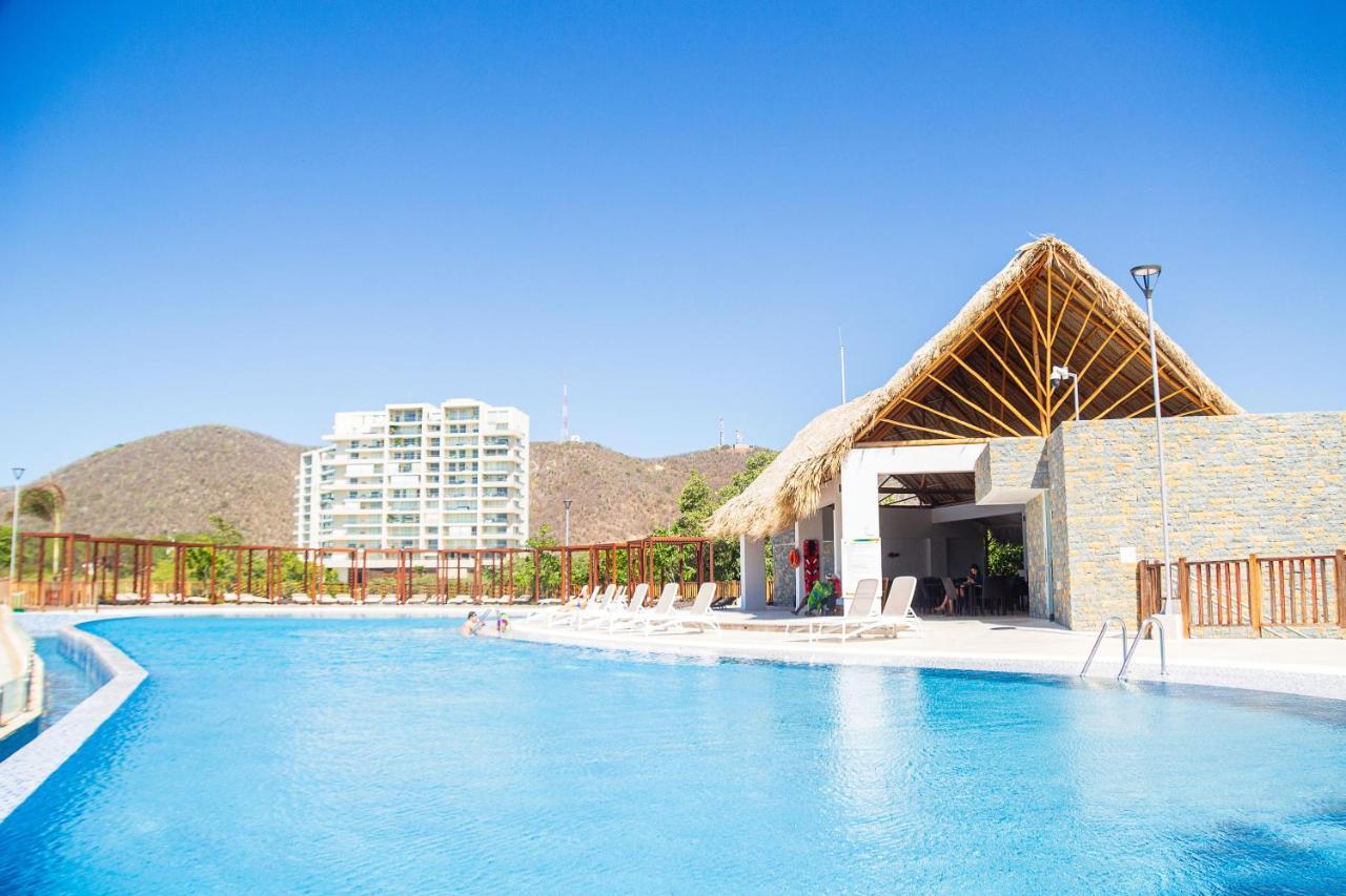 Santa Marta, Apartamentos Frente Al Mar En Samaria Club De Playa, Sector Pozos Colorados Санта-Марта Экстерьер фото